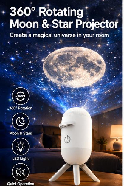360° Rotating Galaxy Projector
