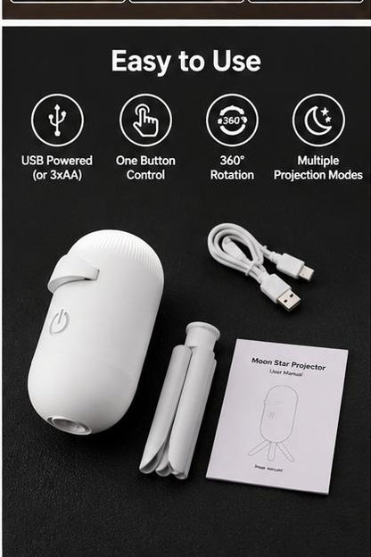 360° Rotating Galaxy Projector